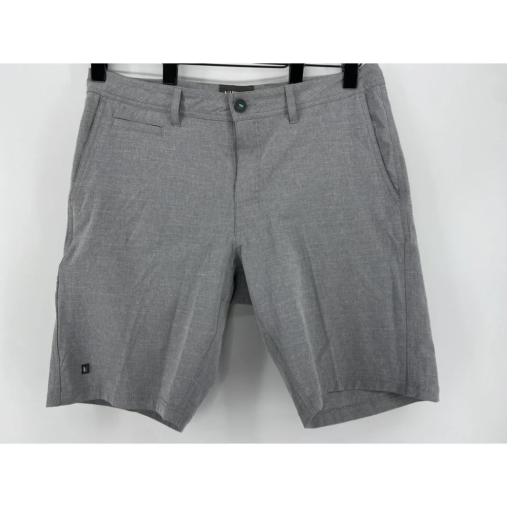 Linksoul Shorts Mens 34 Gray Performance Golf Chino Stretch Casual Light 10